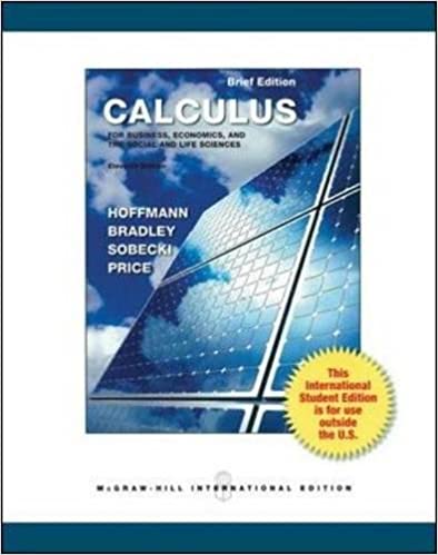 Calculus For Business,Economics, and the Social and Life Sciences