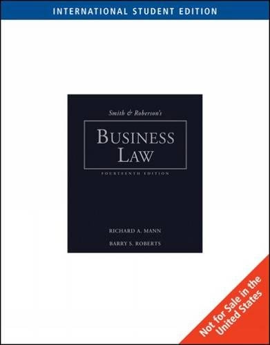 Smith and Roberson's Business Law